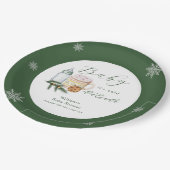 Winter Snowflake S'more Cookie Baby Shower  Papieren Bordje (Gekanteld)