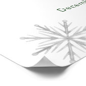 Winter Snowflake S'more Cookie Baby Shower Welcome Poster (Hoek)