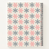 Winter Snowflake Spiral Notebook Notitieboek (Achterkant)