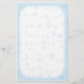 Winter Snowflake Stationery Briefpapier (Voorkant)