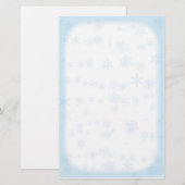 Winter Snowflake Stationery Briefpapier (Voorkant / Achterkant)