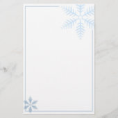 Winter Snowflake Stationery Briefpapier (Voorkant)