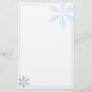Winter Snowflake Stationery Briefpapier