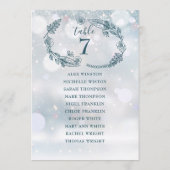 Winter Snowflake Stoelindeling Tafelnummer (Achterkant)