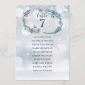 Winter Snowflake Stoelindeling Tafelnummer (Voorkant)