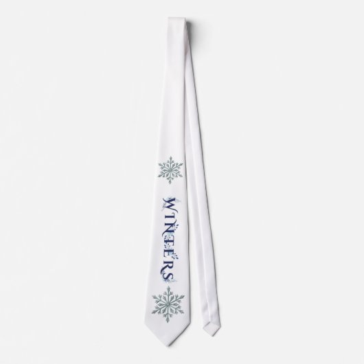 Winter Snowflake Stropdas (Voorkant)