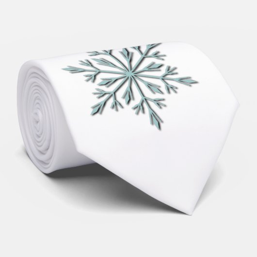 Winter Snowflake Stropdas (Opgerold)