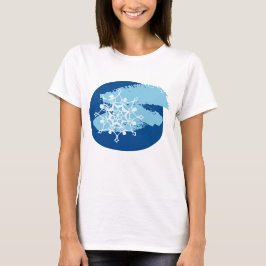 Winter Snowflake T-shirt (Voorkant)