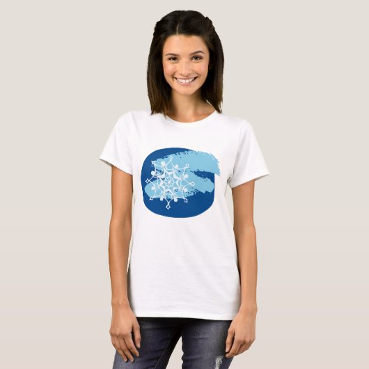 Winter Snowflake T-shirt (Voorkant volledig)