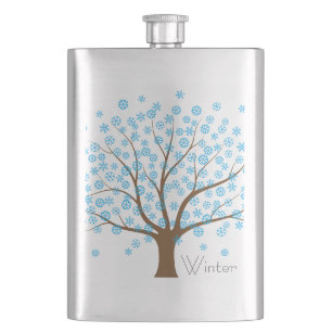 Winter Snowflake Tree Heupfles