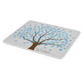 Winter Snowflake Tree Snijplank (Hoek)