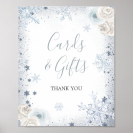 Winter Snowflake Vrijgezellenfeest Kaarten en gesc Poster