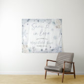 Winter Snowflake Vrijgezellenfeest Welkom Tapestry Wandkleed (In Situ (horizontaal))