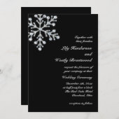 Winter Snowflake Weddenschap Kaart (Voorkant / Achterkant)