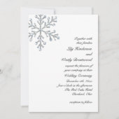 Winter Snowflake Weddenschap Kaart (Voorkant)