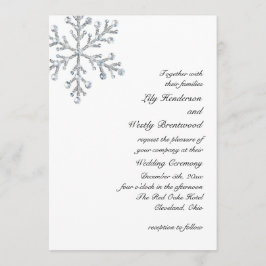 Winter Snowflake Weddenschap Kaart