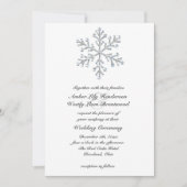 Winter Snowflake Wedding 2 Kaart (Voorkant)