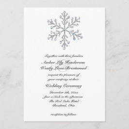 Winter Snowflake Wedding 2 Kaart