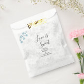 Winter Snowflake Wedding Bedankzakje (Gezegeld)