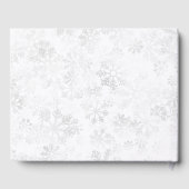 Winter Snowflake Wedding Gastenboek (Achterkant)