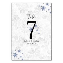 Winter Snowflake Wedding Kaart