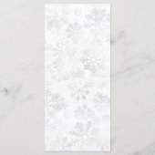 Winter Snowflake Wedding Menu (Achterkant)