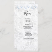 Winter Snowflake Wedding Menu (Voorkant / Achterkant)