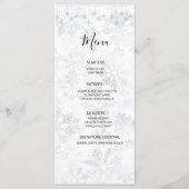 Winter Snowflake Wedding Menu (Voorkant)