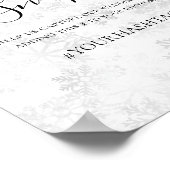 Winter Snowflake Wedding Poster (Hoek)