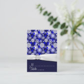 Winter Snowflake Wedding Receptie Plaats Kaarten Plaatskaartje (Staand voorkant)