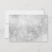 Winter Snowflake Wedding RSVP-kaart RSVP Kaartje (Achterkant)