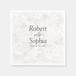 Winter Snowflake Wedding Servet