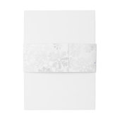 Winter Snowflake Wedding Uitnodigingen Wikkel (Achterkant Voorbeeld)