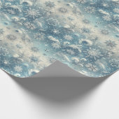 Winter Snowflake wrapppapier Cadeaupapier (Hoek)