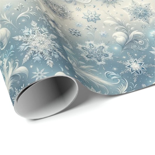 Winter Snowflake wrapppapier Cadeaupapier (Rol Hoek)