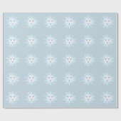 Winter Snowflake wrapppapier Cadeaupapier (Vlak)