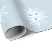 Winter Snowflake wrapppapier Cadeaupapier (Rol Hoek)