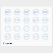 Winter Snowflake Wreath Sticker (Vel)