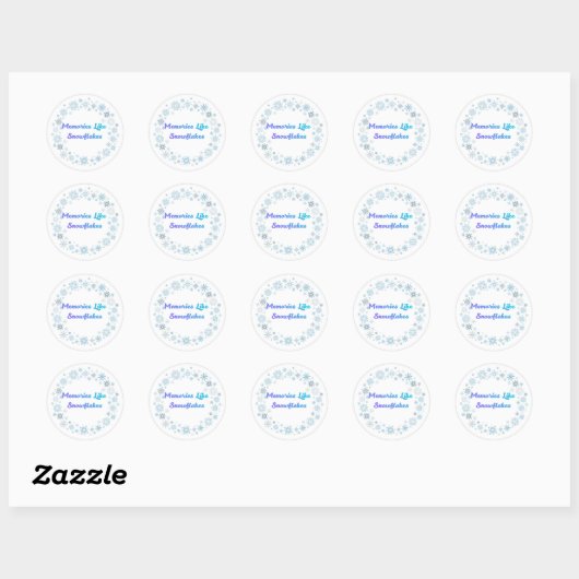 Winter Snowflake Wreath Sticker (Vel)