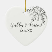 Winter Snowflake zal je mijn Bridesmaid zijn Keramisch Ornament (Achterkant)