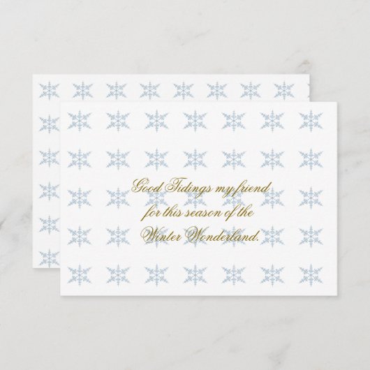 Winter Snowflakes (Voorkant / Achterkant)