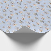 Winter Snowflakes and Sparkles Wrapping Paper Cadeaupapier (Hoek)