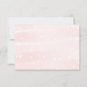 Winter Snowflakes Baby Girl Showadvieskaarten Kaart (Achterkant)