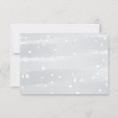 Winter Snowflakes Baby Gray Shower Advice Kards Kaart (Achterkant)