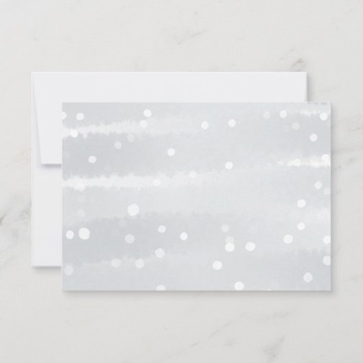 Winter Snowflakes Baby Gray Shower Advice Kards Kaart (Achterkant)
