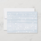 Winter Snowflakes Baby shower Advice Kards Kaart (Achterkant)