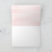 Winter Snowflakes Baby shower Hartelijk dank Bedankkaart (Binnen)