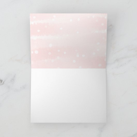 Winter Snowflakes Baby shower Hartelijk dank Bedankkaart (Binnen)