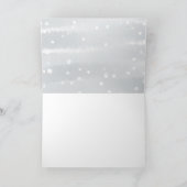 Winter Snowflakes Baby shower Hartelijk dank Bedankkaart (Binnen)