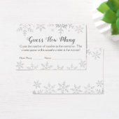 Winter Snowflakes Baby shower raad hoeveel spel Visitekaartje (Bureau)